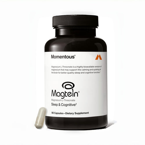 Momentous Magtein Magnesium L-Threonate - Brain & Rest Support Supplement - Boosts Cognitive Function & Sleep Quality - NSF Certified for Sport -145 mg - 30 Servings